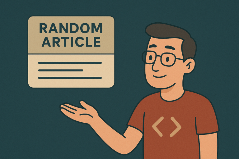 Random Article in a Widget