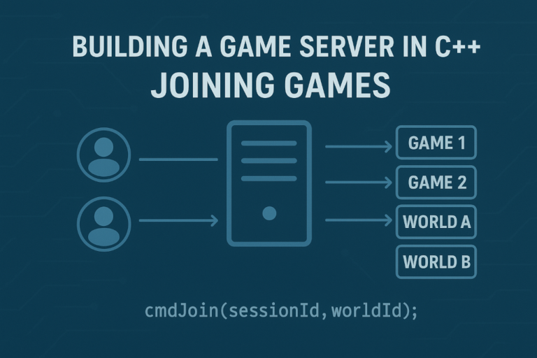 Building a Game Server in C++ #5: Joining games