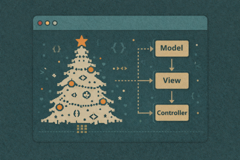 An MVC Christmas Tree in C++ and ncurses